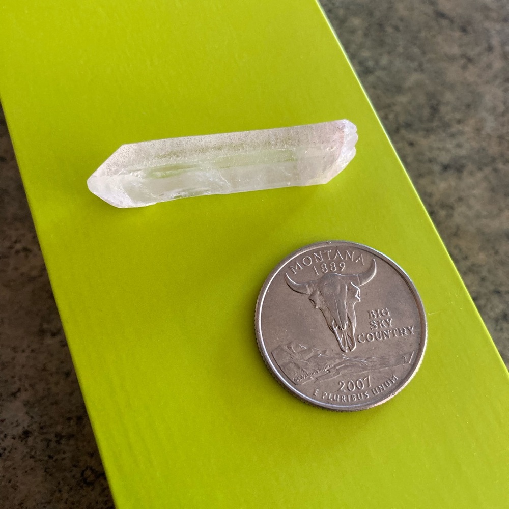 💎 NWOT DT Quartz Crystal 1 5/8” *Natural* Double Terminated